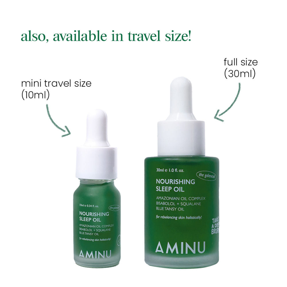 Aminu Nourishing Sleep Oil Overnight Repair for Redness, Breakouts, Sensitivity & Irritation