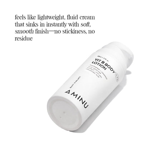 Aminu VitB Body Lotion Brightening, Nourishing, Barrier-Repair Niacinamide + HA + Antioxidants