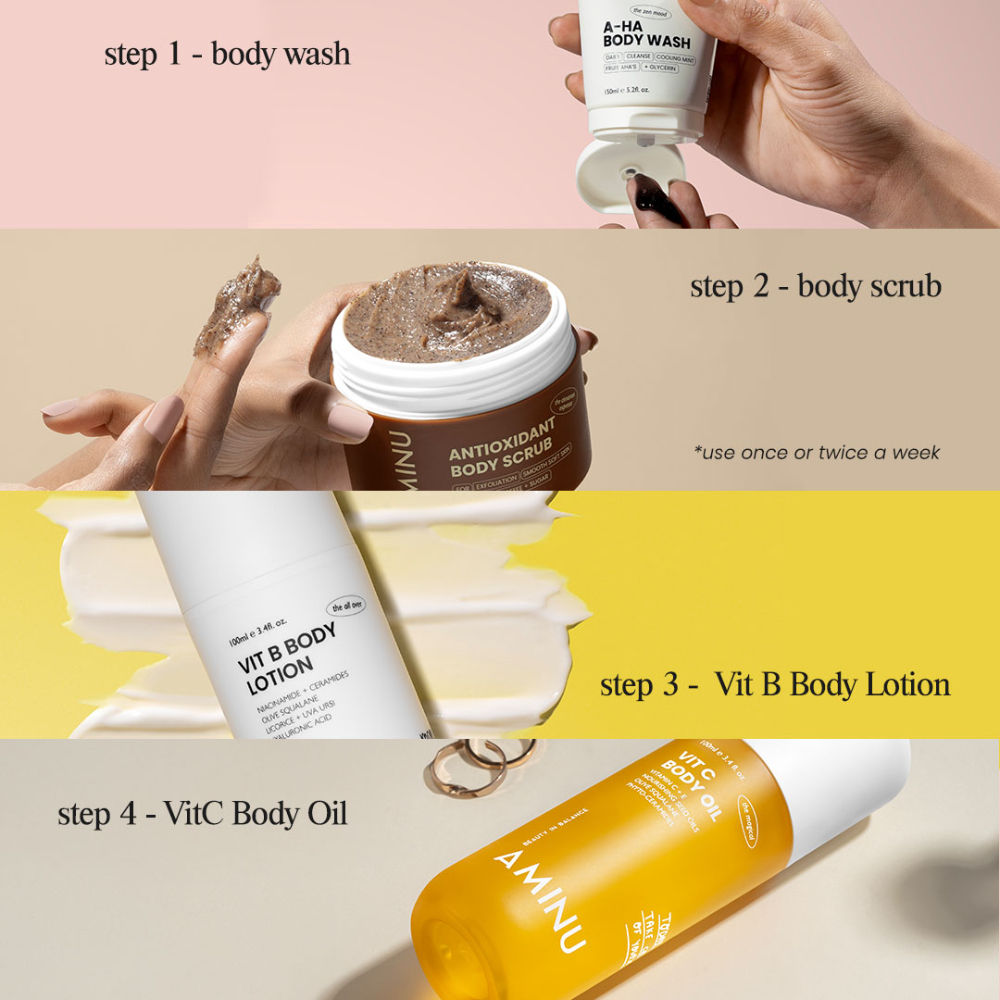 Aminu VitB Body Lotion Brightening, Nourishing, Barrier-Repair Niacinamide + HA + Antioxidants