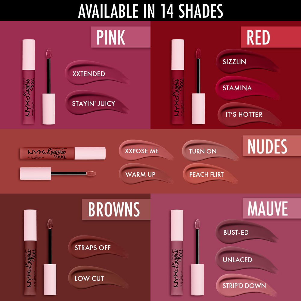 NYX Professional Makeup Lip Lingerie Xxl Matte Liquid Lipstick - Turn On