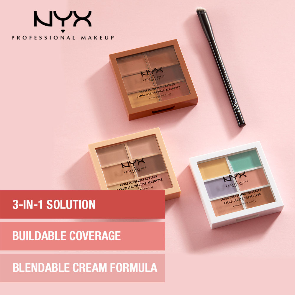NYX Professional Makeup Conceal, Correct, Contour Palette - Light
