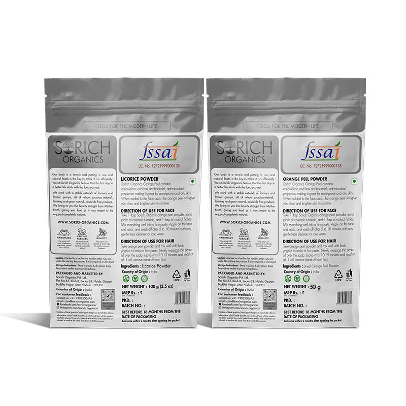 Sorich Organics Dried Orange Peel And Licorice Powder