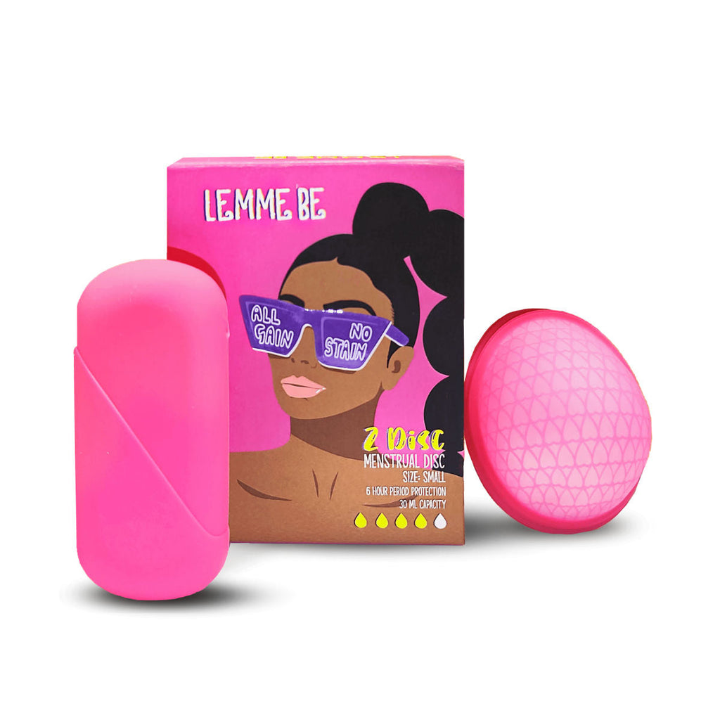 Lemme Be Reusable Menstrual Disc - Medium SizeZ Disc - 100% Medical Grade Silicone