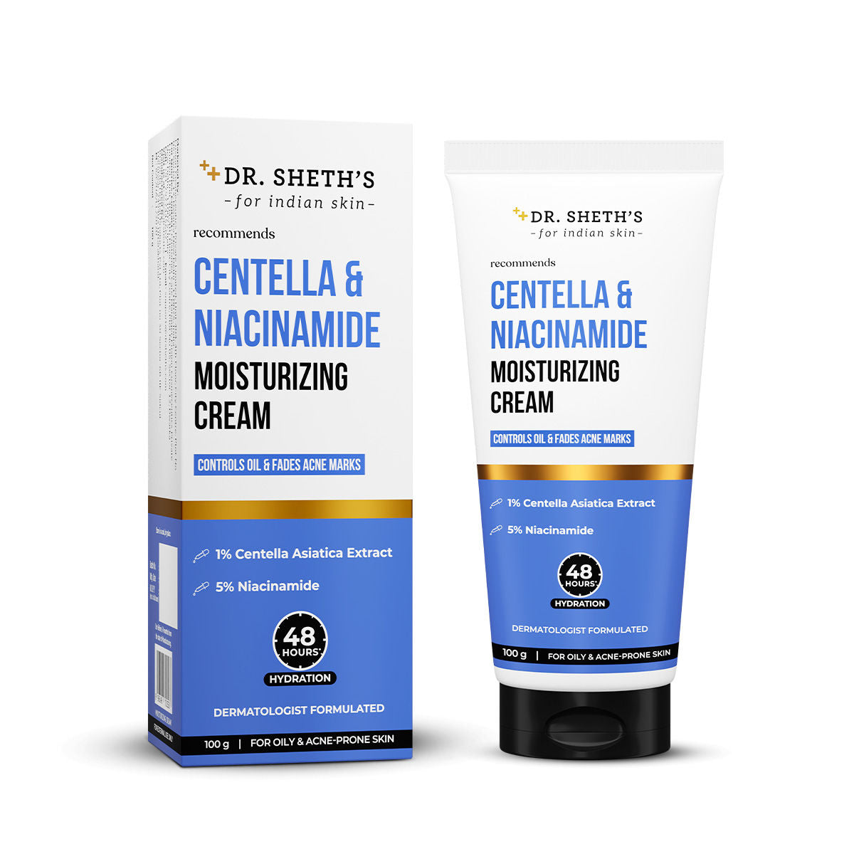 Dr. Sheth's Centella And Niacinamide Moisturizing Cream
