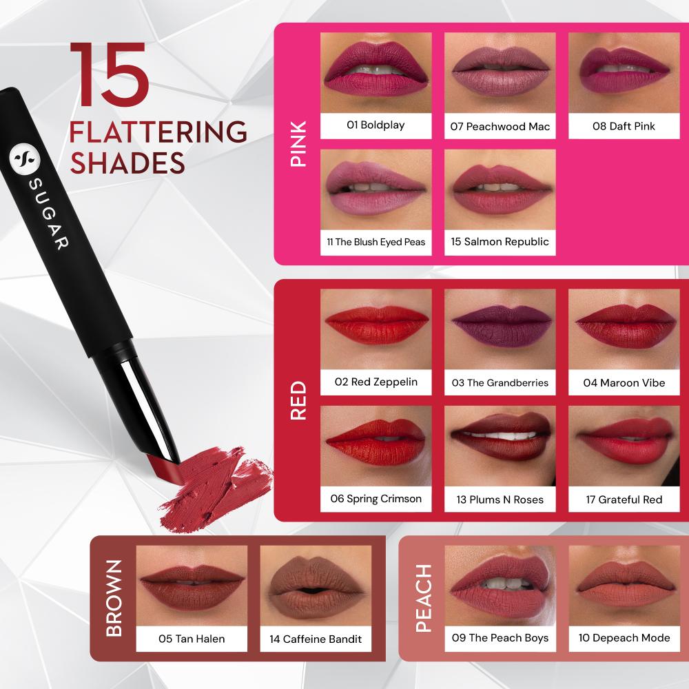 SUGAR Matte Attack Transferproof Lipstick