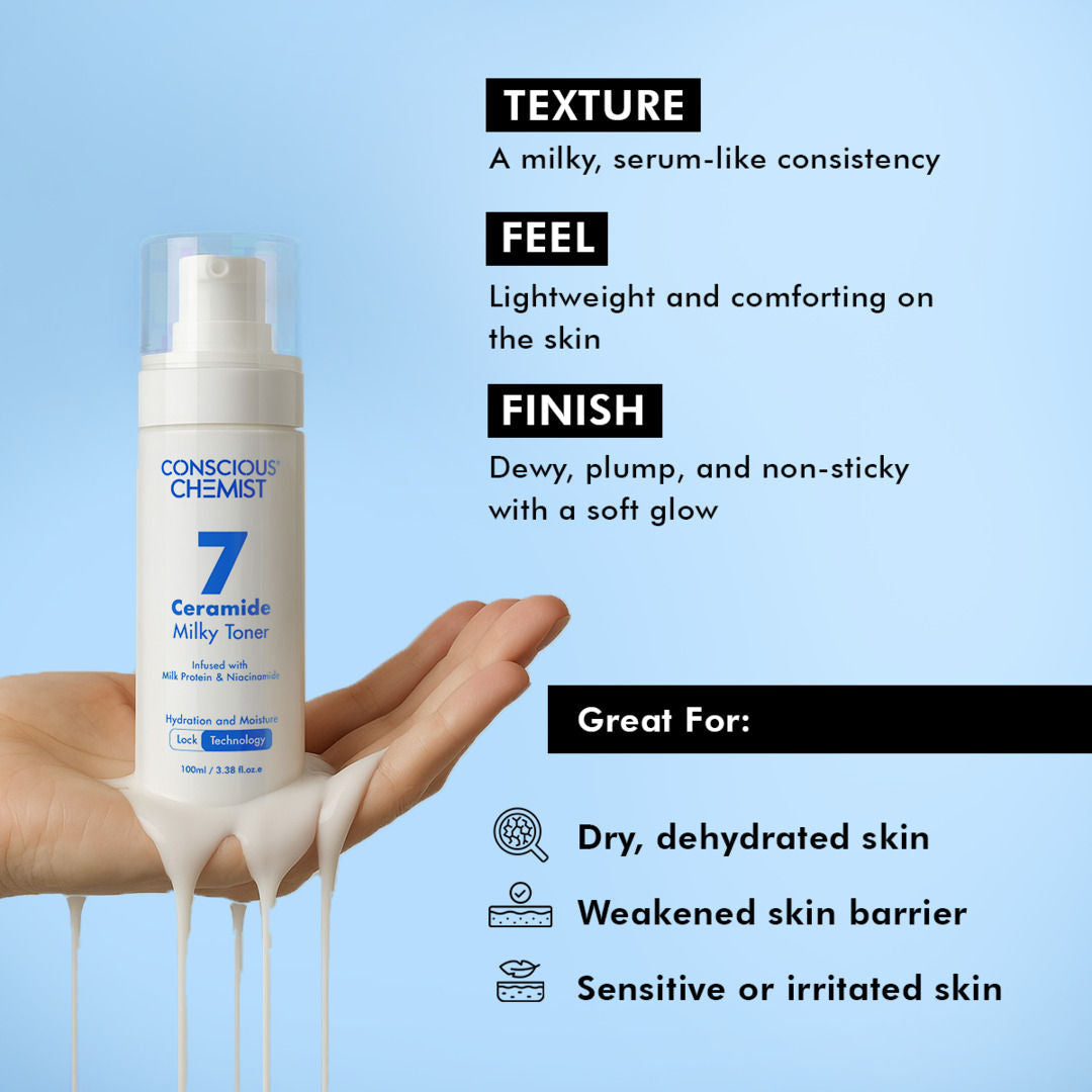 Conscious Chemist 7 Ceramide Infused Milky Toner With Milk Protein & Niacinamide