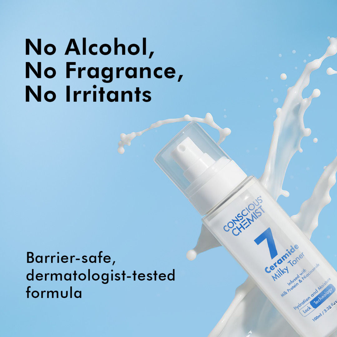 Conscious Chemist 7 Ceramide Infused Milky Toner With Milk Protein & Niacinamide