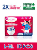 Everteen Disposable Overnight Period Panties for Heavy Flow, L-XL Panty