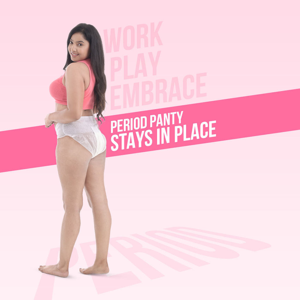 Everteen Disposable Overnight Period Panties for Heavy Flow, L-XL Panty