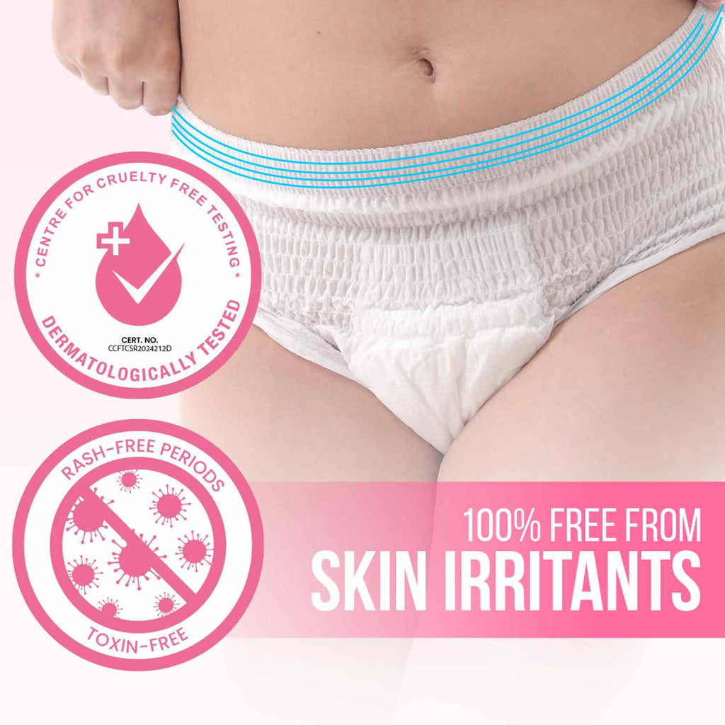 Everteen Disposable Overnight Period Panties for Heavy Flow, L-XL Panty
