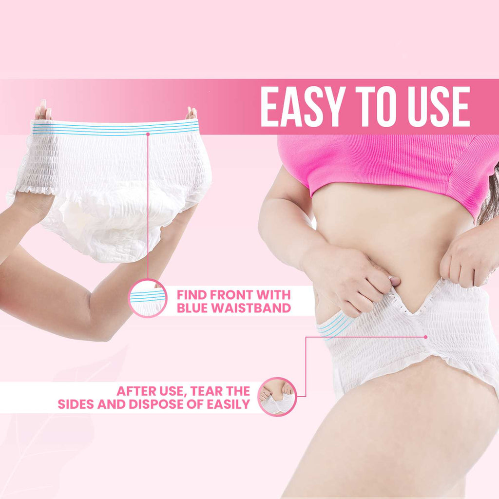 Everteen Disposable Overnight Period Panties for Heavy Flow, L-XL Panty