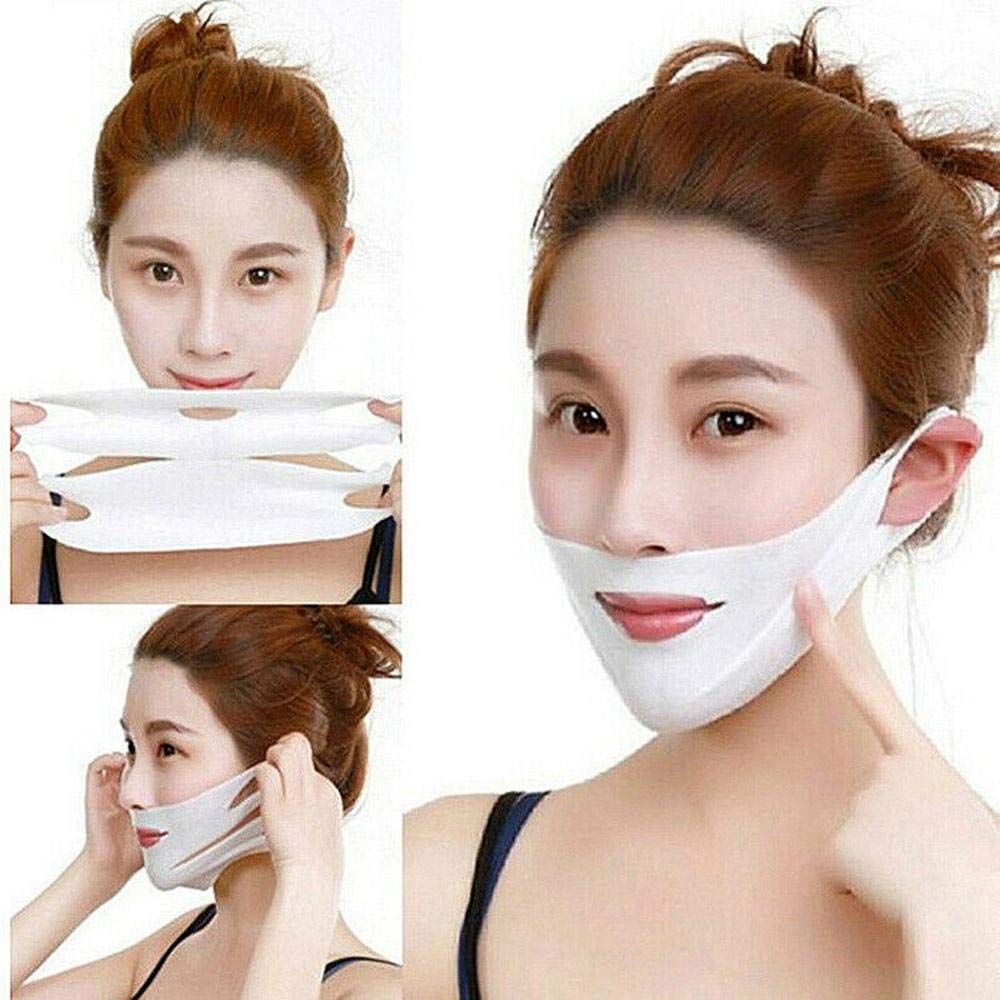 Getmecraft V Line Lifting Face Mask, Double Chin Reducer Mask V Shaped Slimming Face Mask