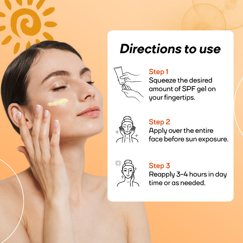 Mountainor Sunscreen for Oily Skin, Anti Acne UV Face Gel SPF 50 PA++++ Glow, Matte & No White Cast
