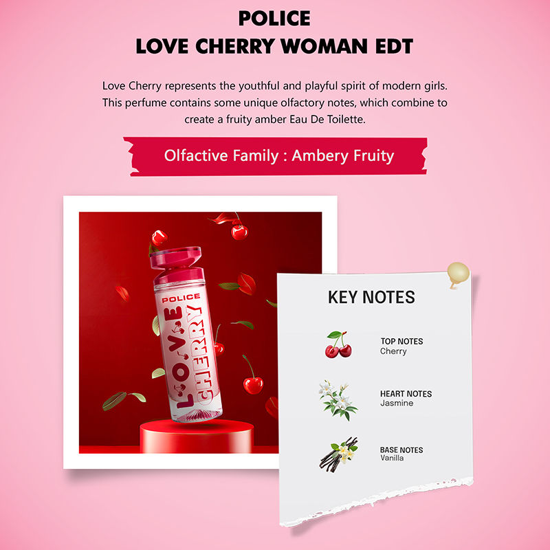 Police Love Cherry Woman Eau De Toilette