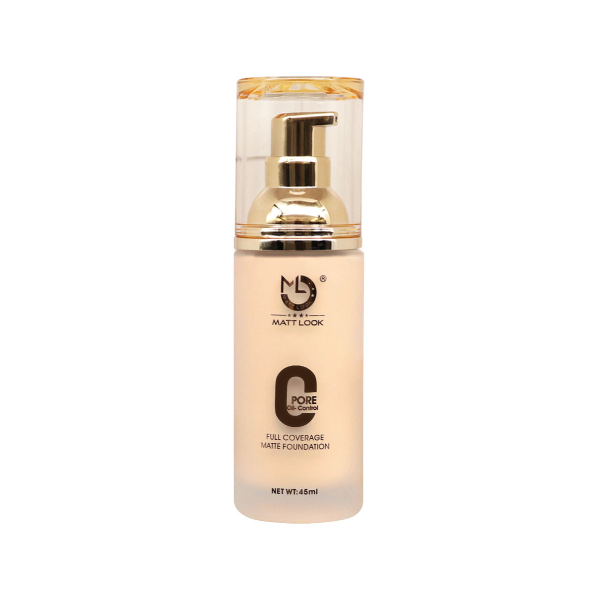 Matt look Zero Pore Oil Control Full Coverage Matte Foundation