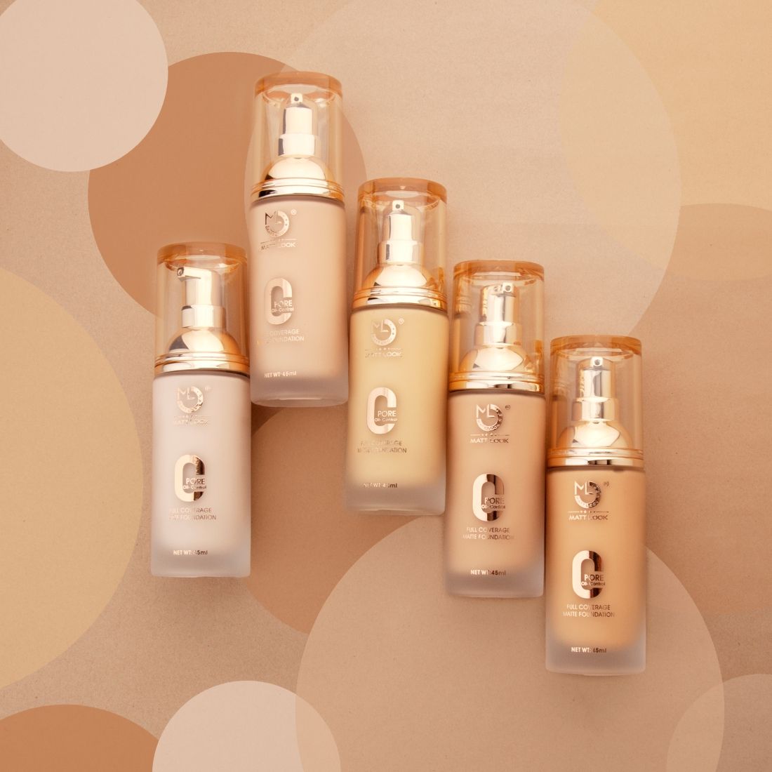 Matt look Zero Pore Oil Control Full Coverage Matte Foundation