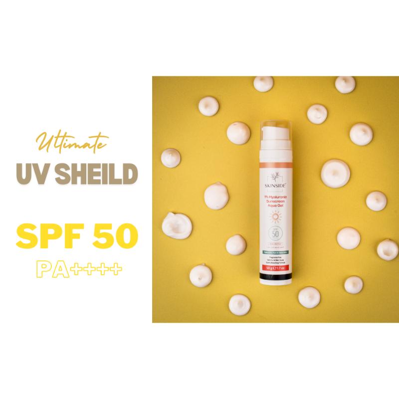 SKINSIDE 1% Hyaluronic Sunscreen Aqua Gel Ultra Light SPF 50 PA++++