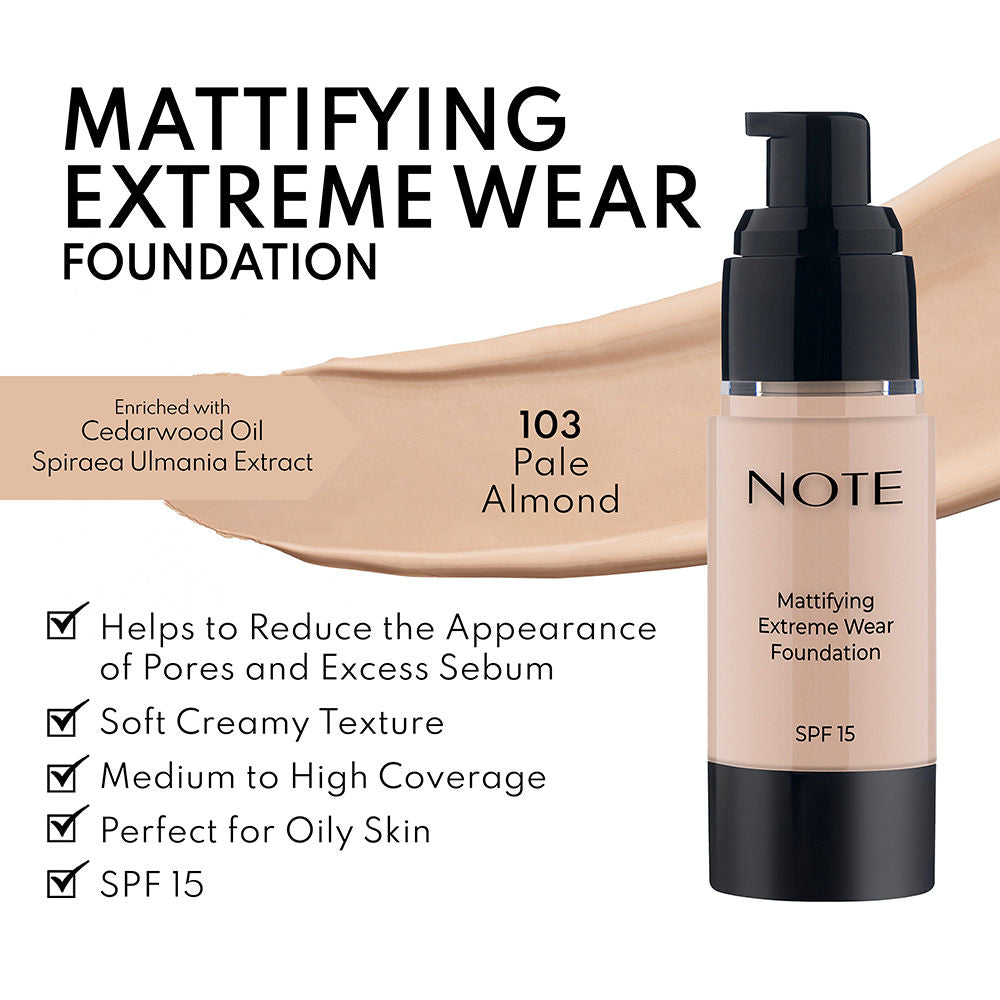 Note Cosmetique Mattifying Extreme Wear Foundation