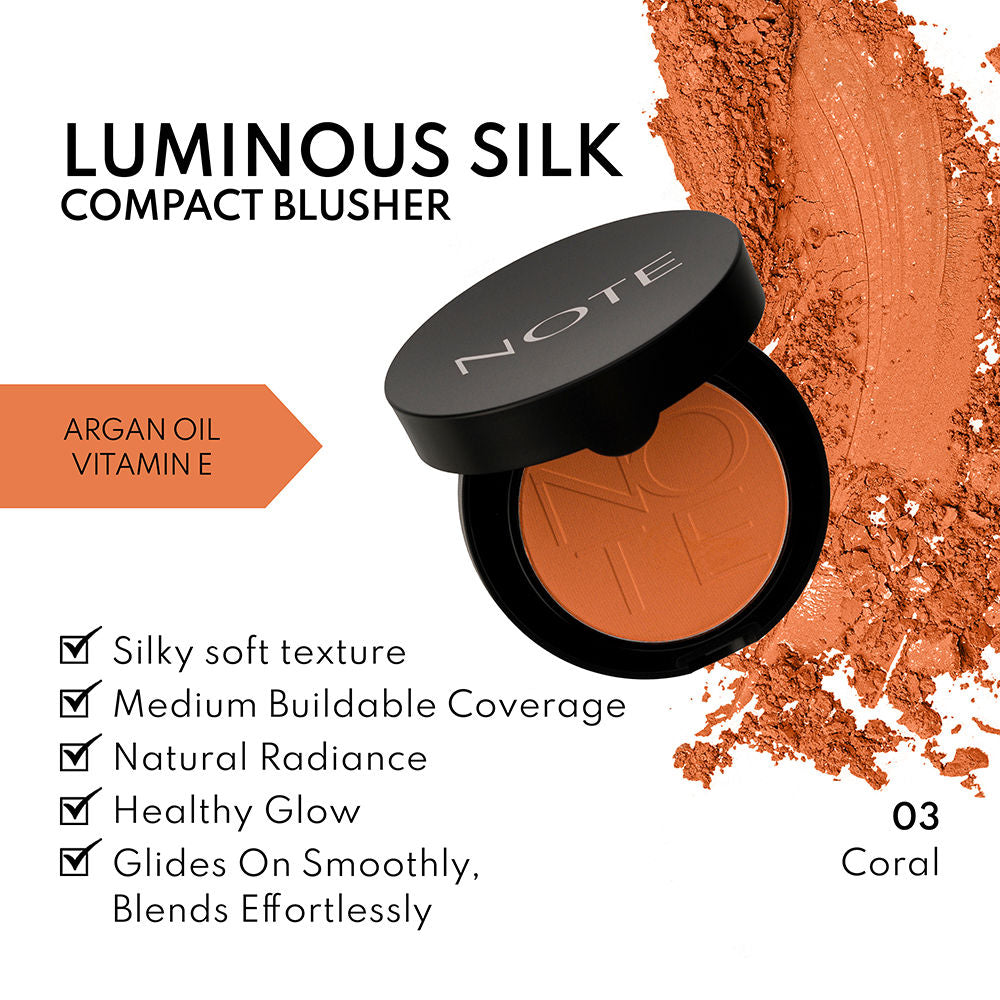 Note Cosmetique Luminous Silk Compact Blusher