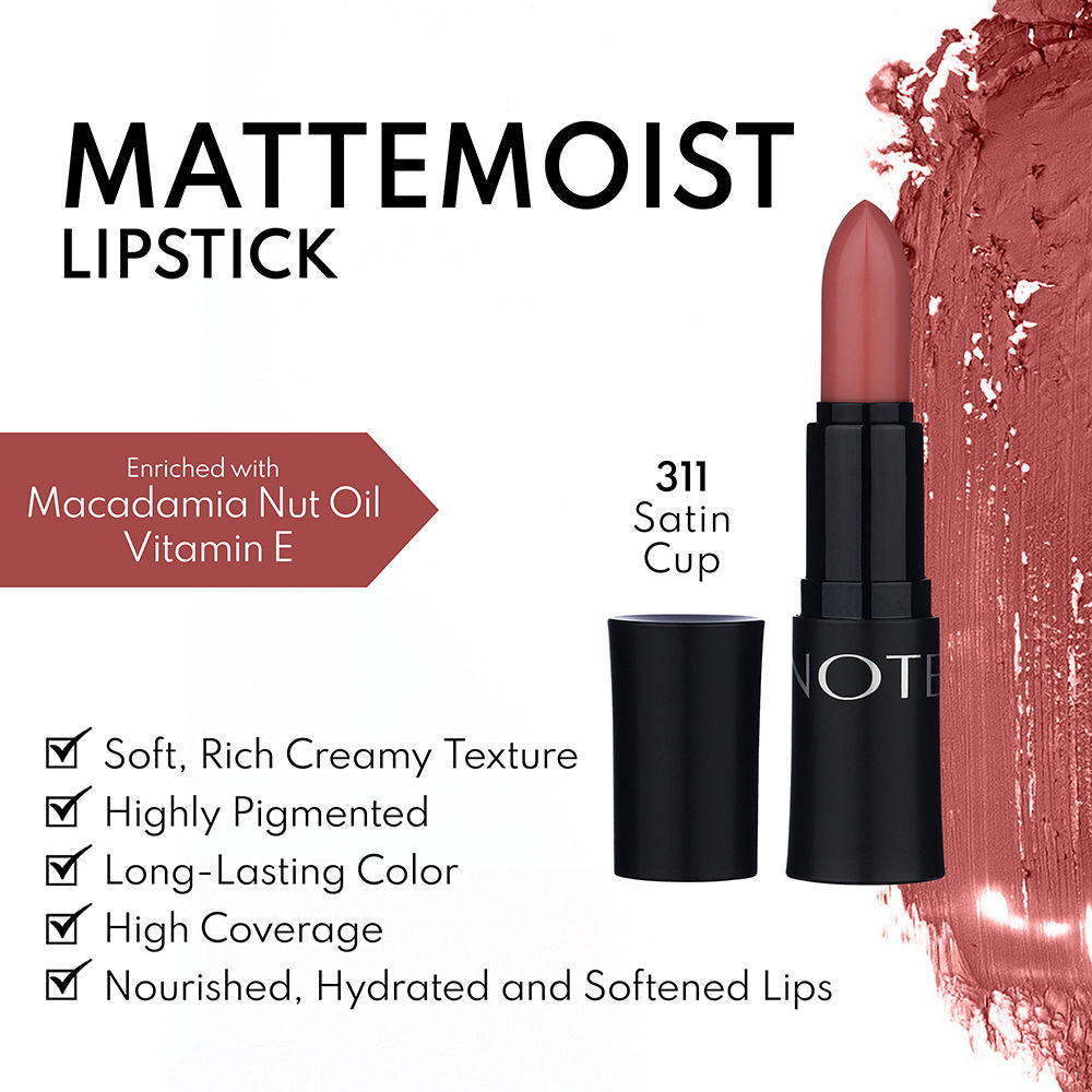 Note Cosmetique Mattemoist Lipstick