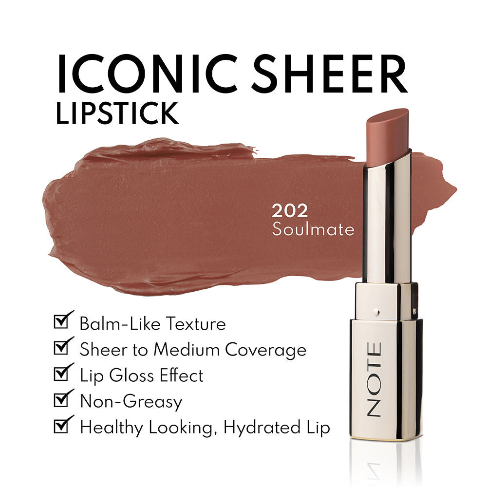 Note Cosmetique Iconic Sheer Lipstick