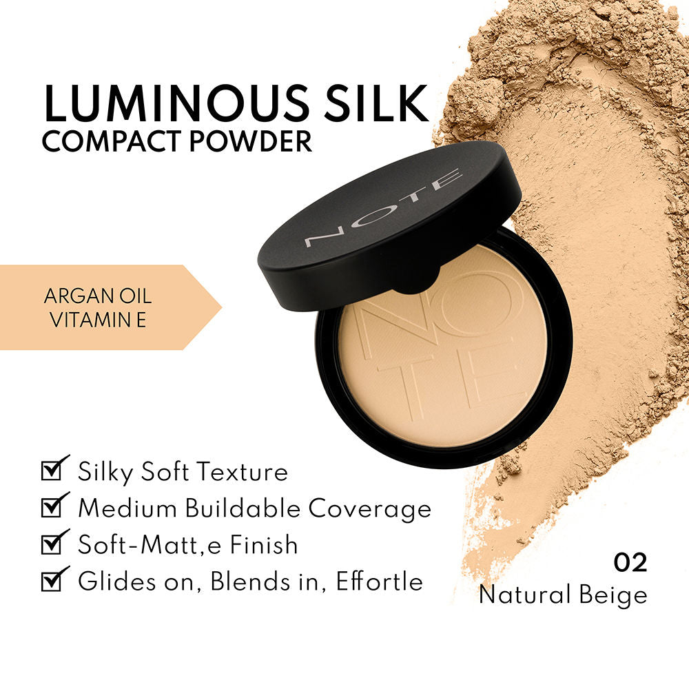 Note Cosmetique Luminous Silk Compact Powder