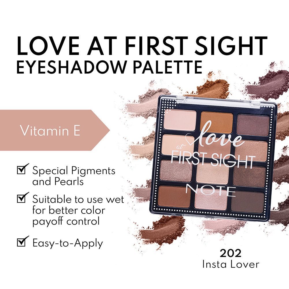 Note Cosmetique Love At First Sight Eyeshadow Palette