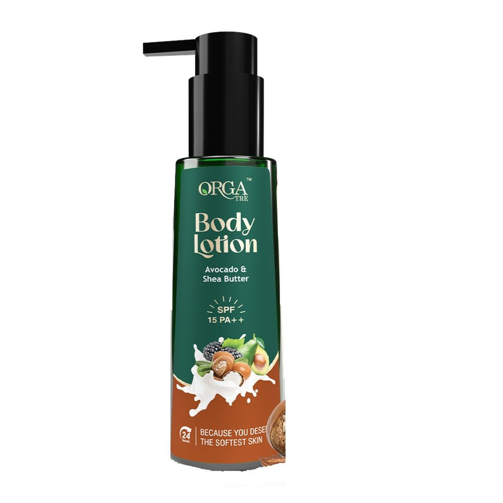 Orgatre Body Lotion With Avocado & Shea Butter, Spf 15 Pa++ – Moisturizes Dry Skin