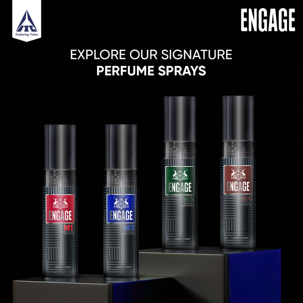 Engage M2 Perfume Spray For Men, Citrus & Lavender, Skin Friendly, Long-Lasting