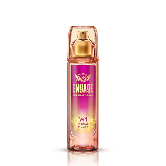 Engage W1 Perfume Spray For Women, Fruity & Floral, Skin Friendly, Long-Lasting