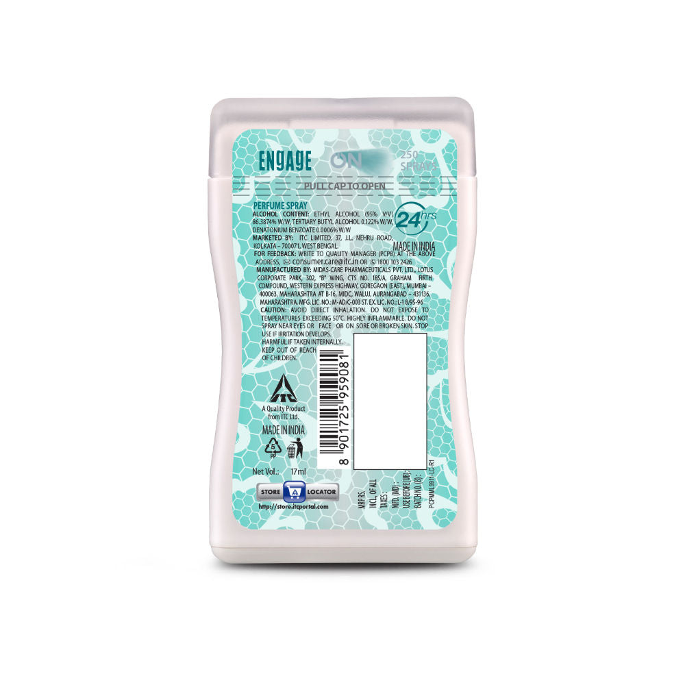 Engage On Cool Aqua Pocket Perfume For Women