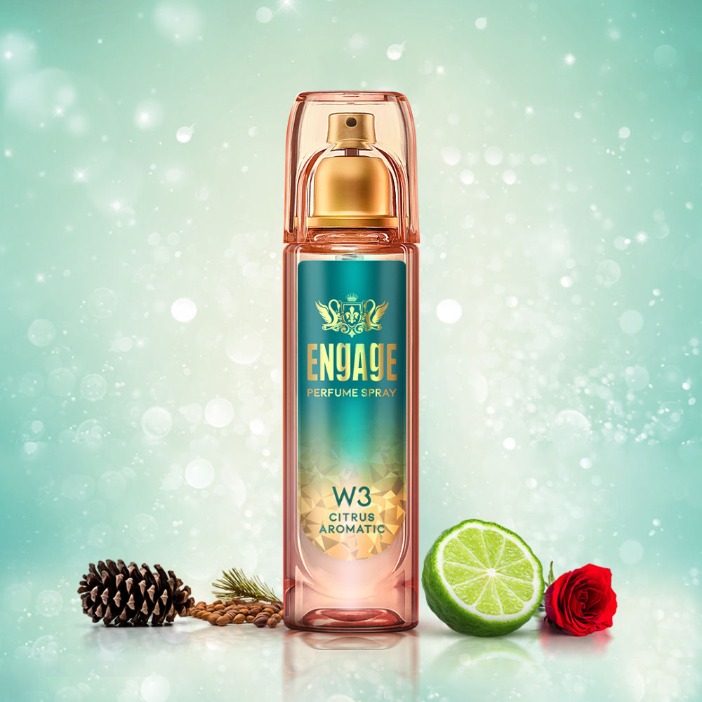 Engage W3 Perfume Spray For Women, Citrus & Floral, Skin Friendly, Long-Lasting