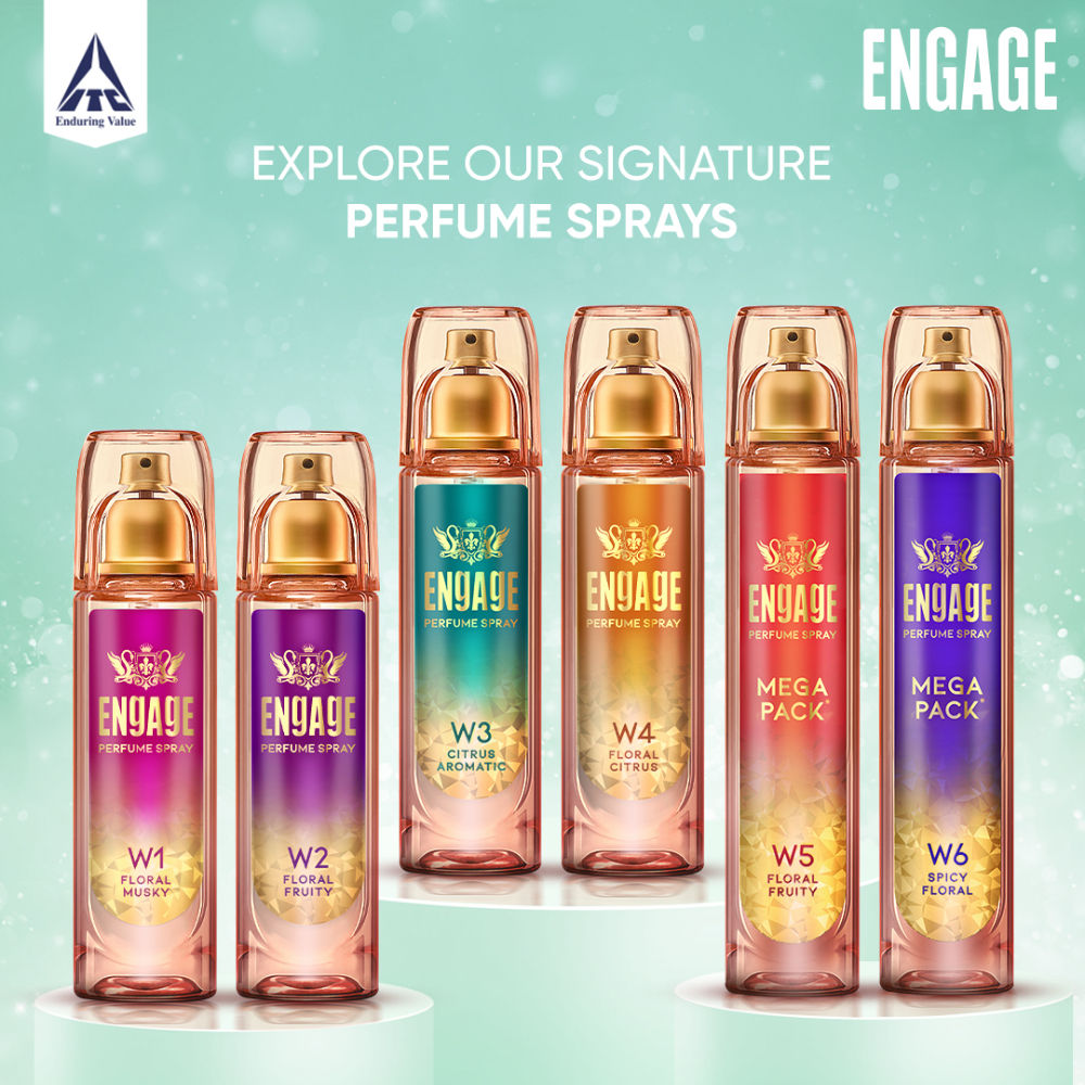 Engage W3 Perfume Spray For Women, Citrus & Floral, Skin Friendly, Long-Lasting