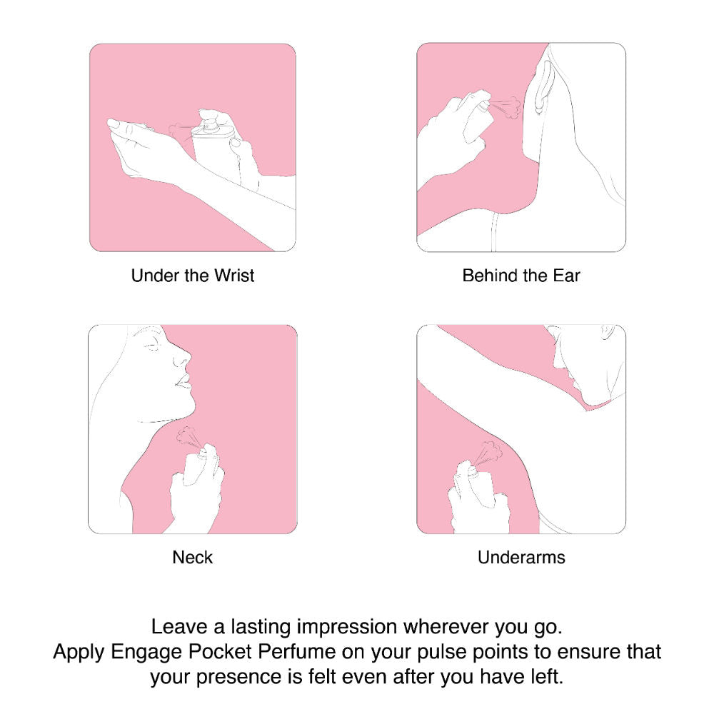 Engage On Floral Perfume For Women, Fruity & Floral, Skin Friendly, Long-Lasting