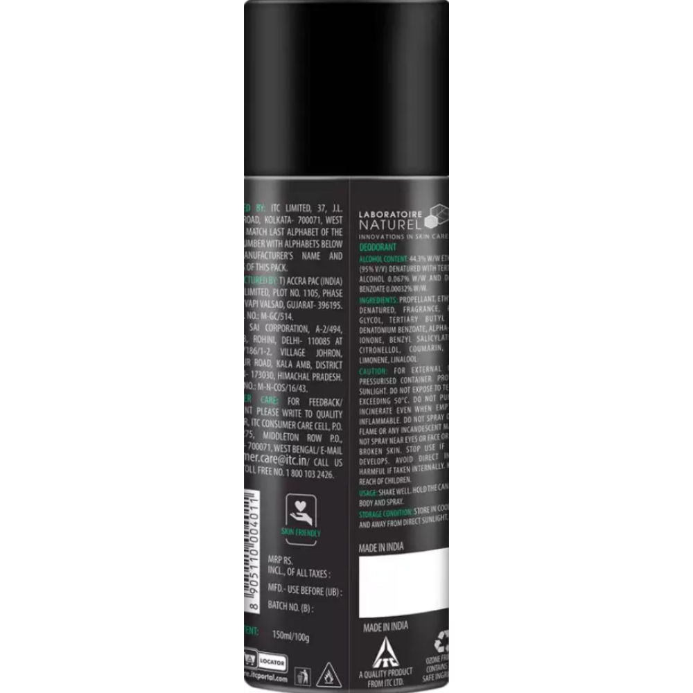 Engage Ocean Zest Deodorant for Men, Citrus & Aqua, Skin Friendly, Long-Lasting
