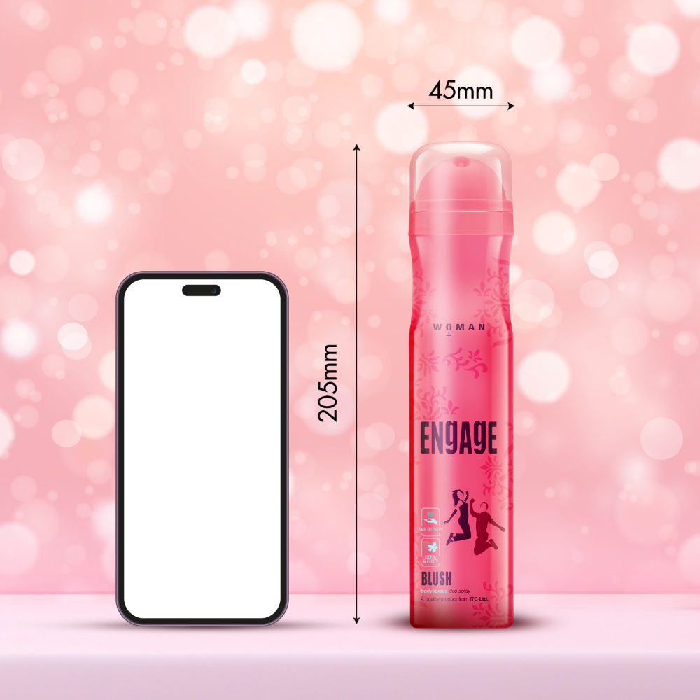 Engage Blush Deodorant For Women, Fruity & Floral, Skin Friendly, Long-Lasting