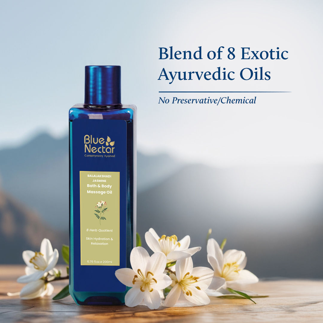 Blue Nectar Balalakshadi Jasmine Vitamin D Massage Oil