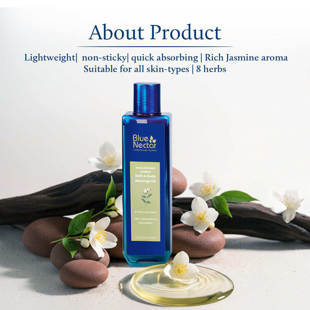 Blue Nectar Balalakshadi Jasmine Vitamin D Massage Oil
