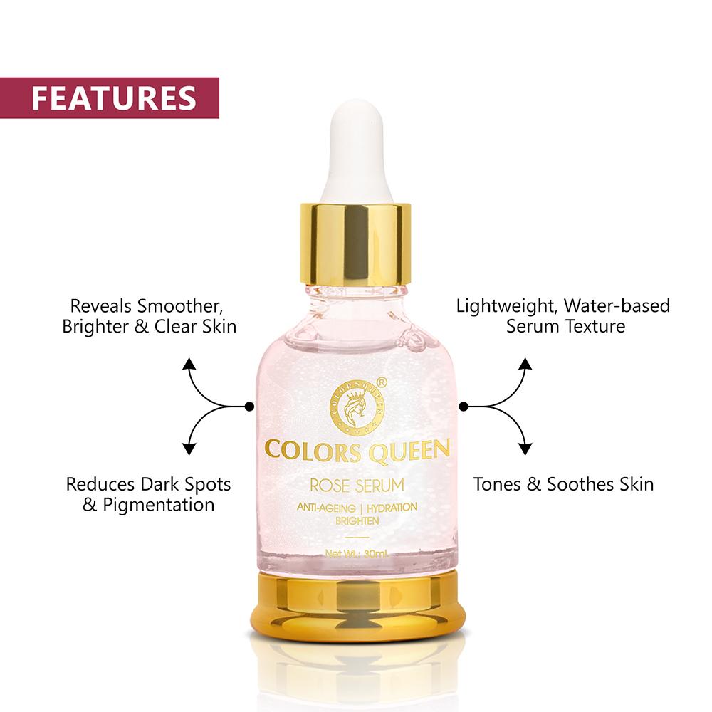 Colors Queen Rose Serum for Anti-Ageing, Hydration & Brighten Skin