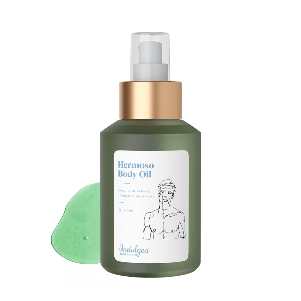 Indulgeo Essentials Hermoso Body Oil For Men, Helps in Reducing Dryness & Dullness