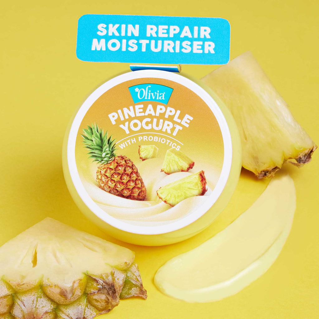 Olivia Pineapple Yogurt Moisturiser – With Probiotics for Skin Renewal & Natural Glow