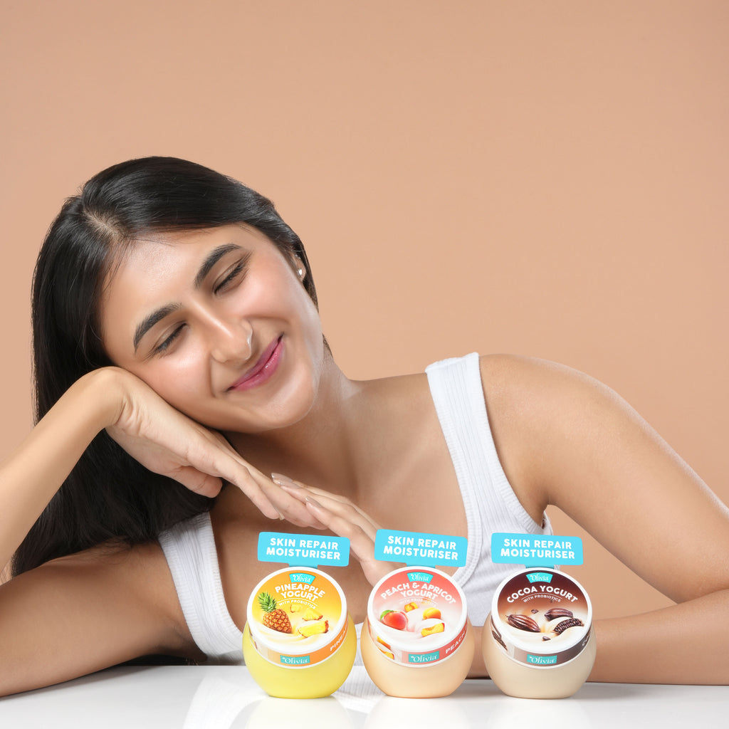 Olivia Pineapple Yogurt Moisturiser – With Probiotics for Skin Renewal & Natural Glow