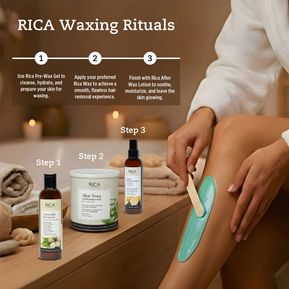 Rica Lemon After Wax Lotion For Normal With Sun Flower Oil, Jojoba Oil & Vitamin E