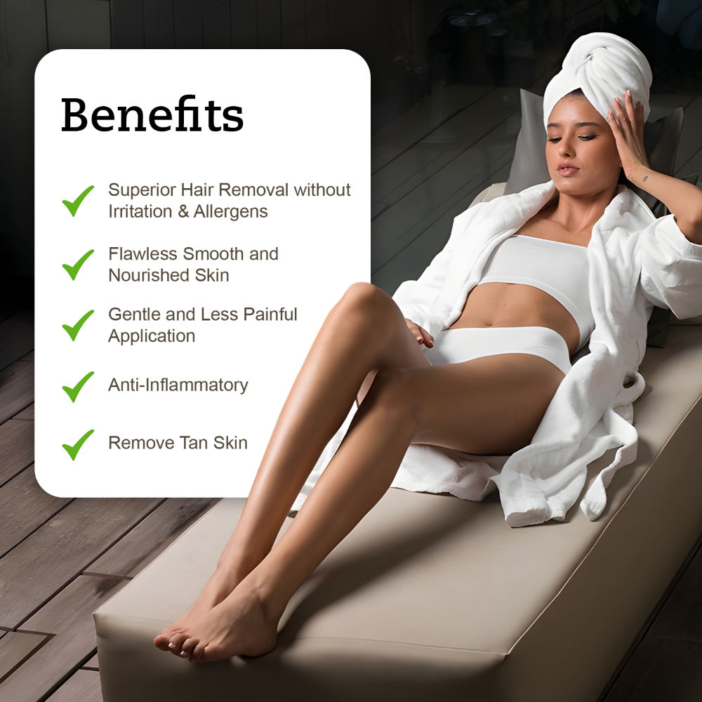 Rica Aloevera Liposoluable Wax Refill For Sensitive Skin With Glyceryl Rosinate & Natural Beeswax