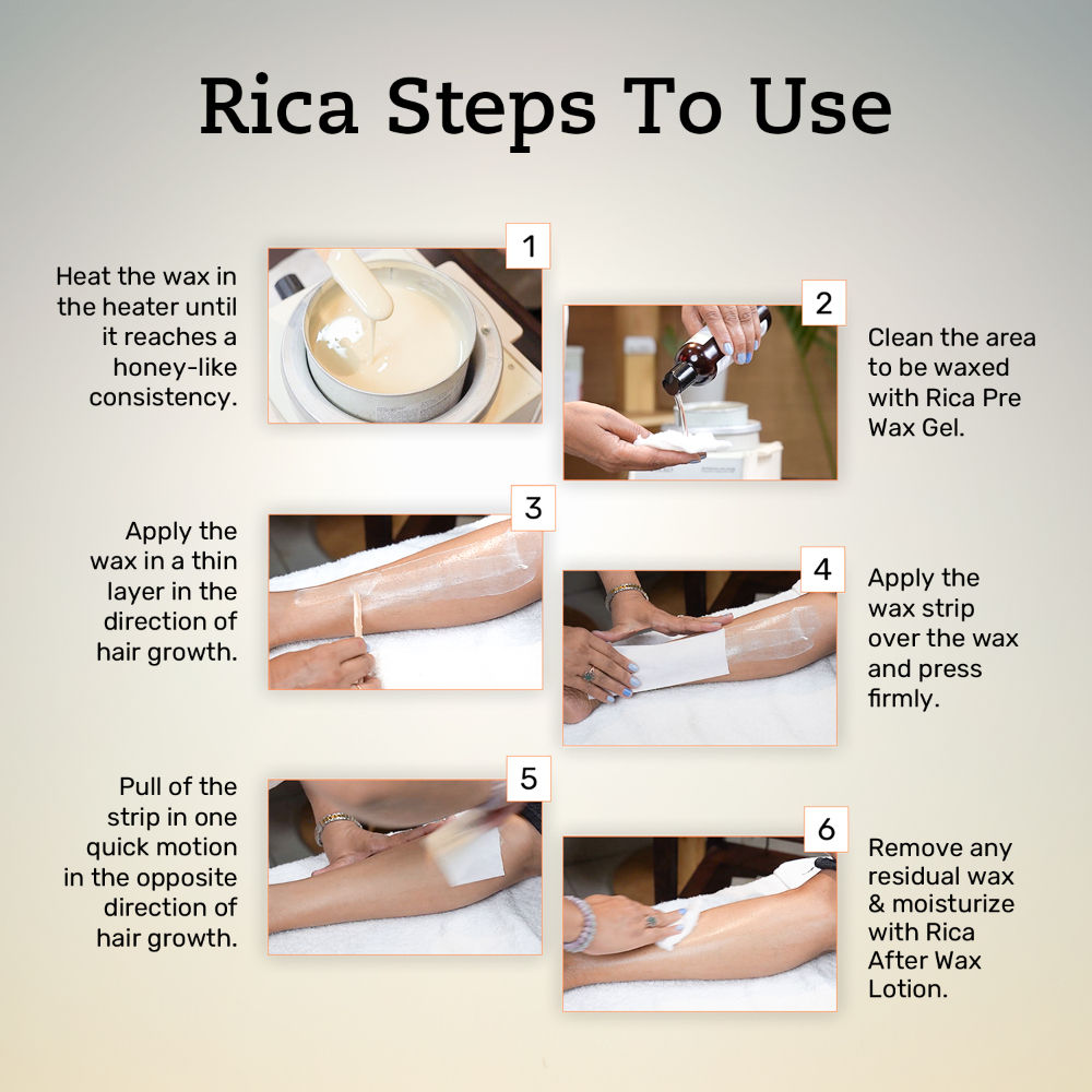 Rica White Chocolate Liposoluble Wax For Dry Skin With Glyceryl Rosinate & Natural Beeswax