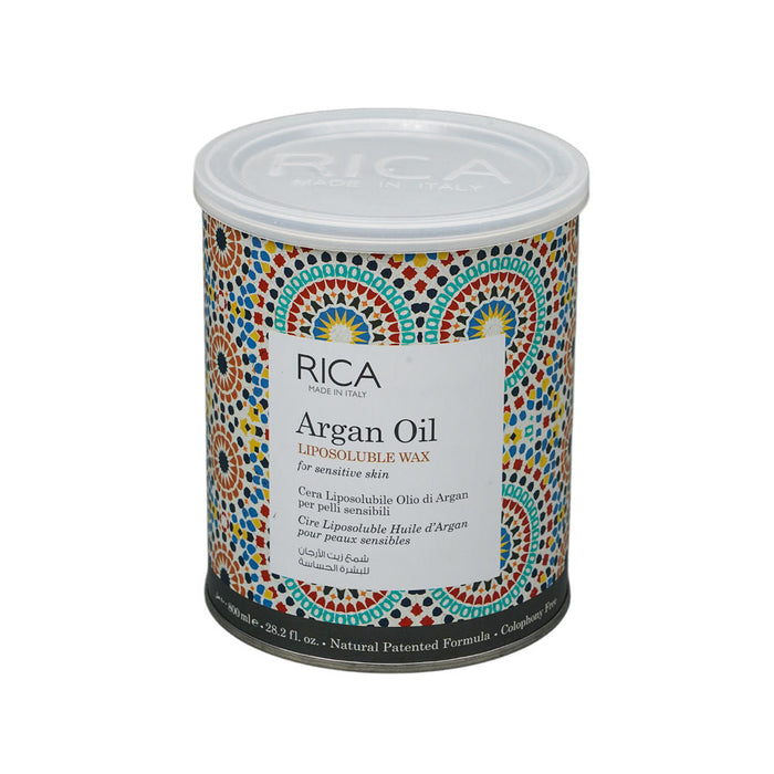 Rica Argan Oil Liposoluble Wax For Sensitive Skin With Glyceryl Rosinate & Natural Beeswax