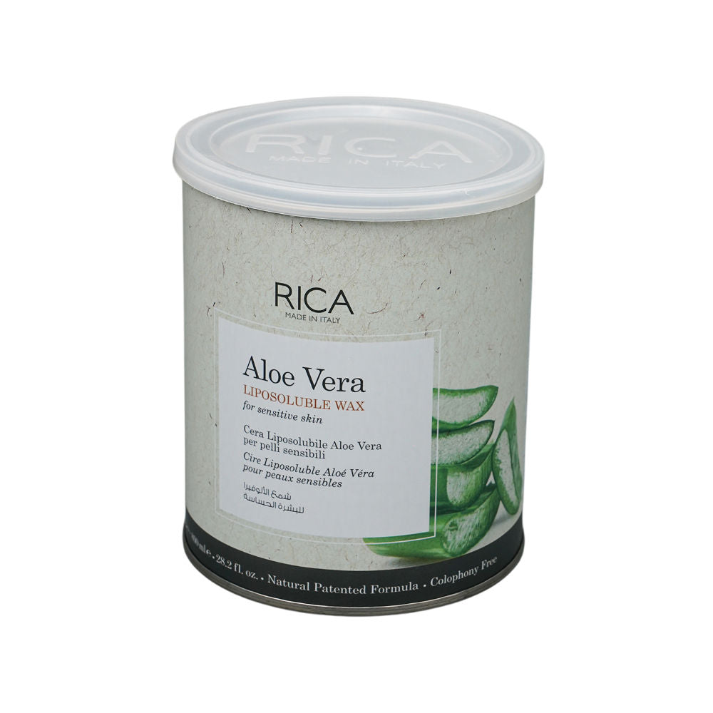 Rica Aloe Vera Liposoluble Wax For Sensitive Skin With Glyceryl Rosinate & Natural Beeswax