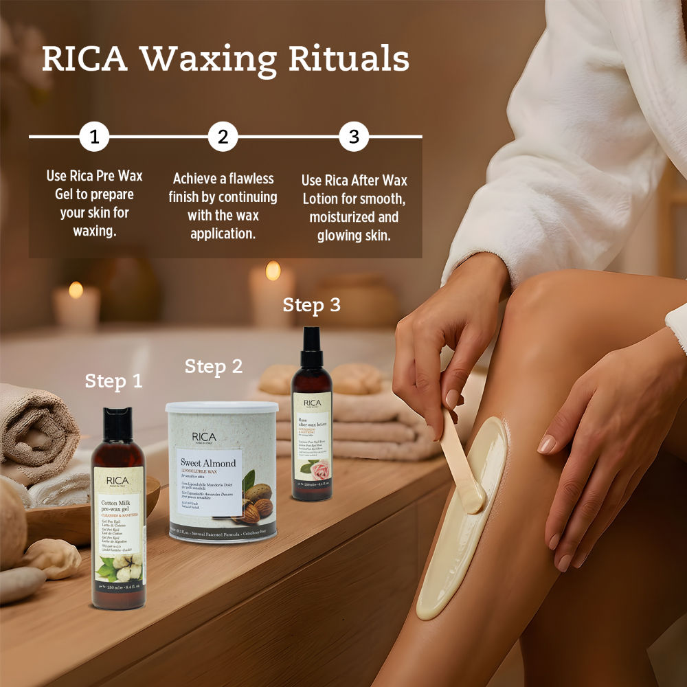 Rica Almond Liposoluble Wax For Sensitive Skin With Glyceryl Rosinate & Natural Beeswax