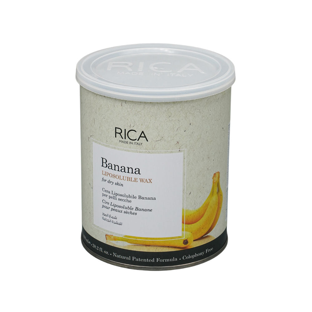 Rica Banana Liposoluble Wax For Dry Skin With Glyceryl Rosinate & Natural Beeswax