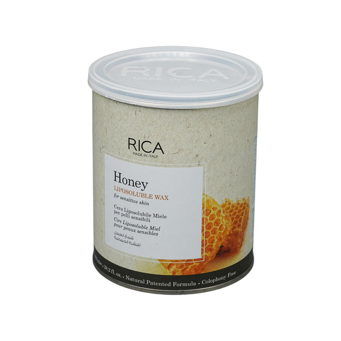 Rica Honey Liposoluble Wax For Sensitive Skin With Glyceryl Rosinate & Natural Beeswax